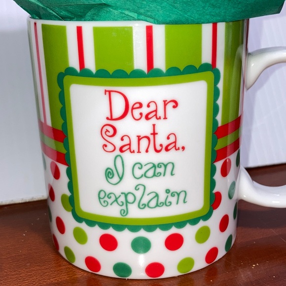Dear Santa “I Can Explain” Coffee Mug 16 oz and Fuzzy Socks GIFT SET - Picture 10 of 13